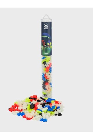 Plus - Plus Minecraft Temalı Silindir Kutuda Glow Lego Yapı Oyuncağı 100 Parça 4282