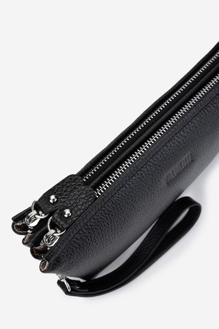 Valmenti Erkek Hakiki Deri Siyah Floter El Çantası 147 892 Erk Cnt Y25 Sıyah Fltr Siyah