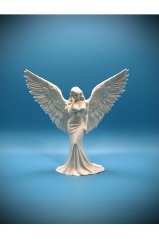 Angelic Serenity Melek Heykelciği / Zarif Oda Dekoru Ve Modern Sanat Objesi / Sevdiklerinize Huzur Veren Anlamlı Hediy Diğer