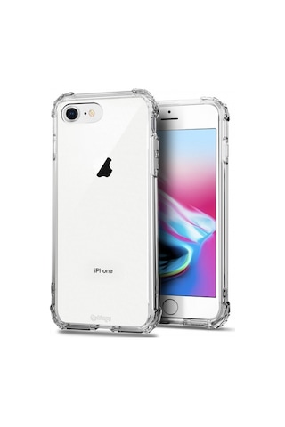 Apple Uyumlu iPhone Blogy 8 7 İle Crystal Fit Kılıf Clear
