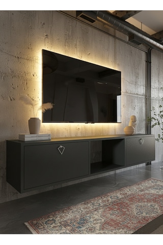 Resital Tv Ünitesi S1832-4 Antrasit Antrasit