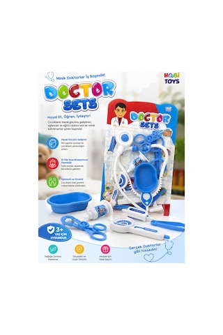 Hobi Toys Oyuncak Doktor Seti Çocuk Doktor Çantası Medikal Oyun Seti