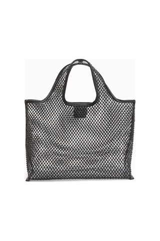 3.1 Phillip Lim Mini Market Tote Çanta Kristal Mesh Siyah, Işıltılı Ve Şık Tasarım El Çantası