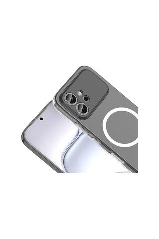 Honor 600 Kılıf M-safe Şarj Özellikli Ultra İnce Sert Pc Uyumlu Açık London Kapak Şeffaf