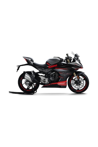 Cf Moto 450sr Akrapovic Orta Şase Tasarım Motosiklet Sticker Etiket Modeli Kırmızı