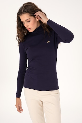 U.S. Polo Assn. Kadın Mürdüm Balıkçı Yaka Sweatshırt 50313430-VR074