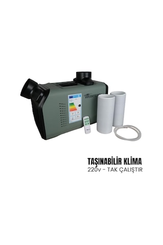 Webesten Karavan Tekne Kamp Portatif Klima 220v - 1500w-1209 Çok Renkli