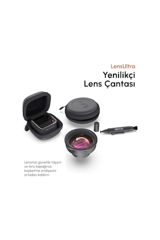 Shiftcam Lensultra 1.55x Anamorfik Lens, 1.55x Büyütme, 120 Geniş Açı, Ultra Geniş En-boy Oranı, Le