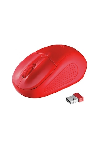TRUST PRİMO 20787 USB 1600 DPI KIRMIZI KABLO  UZ MOUSE