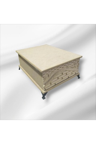 Ahşap Ham Mdf-takı-makyaj-aksesuar-çok Amaçlı Dekoratif Kutu