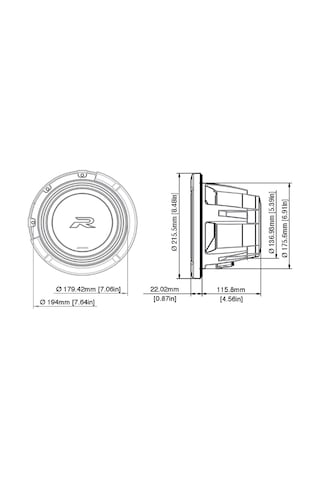 EUROMUSIC98'den Alpine R2-W8D4 Yeni Nesil 8-inç (20cm) Çift 4-Ohm