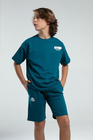 Kappa 36225 Erkek Çocuk Şortlu Pijama Bermuda Takım PETROL