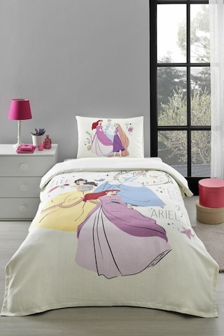 Princess Time Tek Kişilik Disney Lisanslı Lastikli Fitted Çarşaf Çocuk Pike Takımı