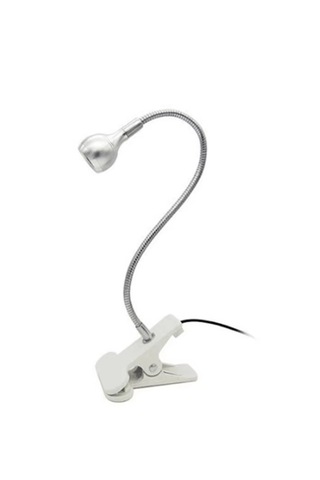 Beyaz Cob Ledli Masa Lambası Kıskaçlı Akrobatik Usb Masa Lambası - Çalışma Lambası - 360 Esnek Gövde Beyaz Işık