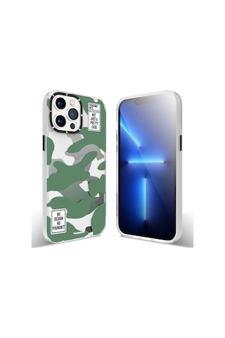 Youngkit Apple Uyumlu iPhone 13 Pro Max Kılıf Baskılı Desenli YoungKit Kamuflaj Serisi Kapak ZORE-220133