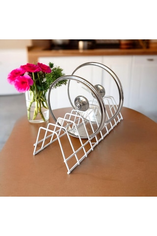 Tabaklık Rafı- Tencere Kapak Düzenleyici-tabak Kurutmalık -10 Bö