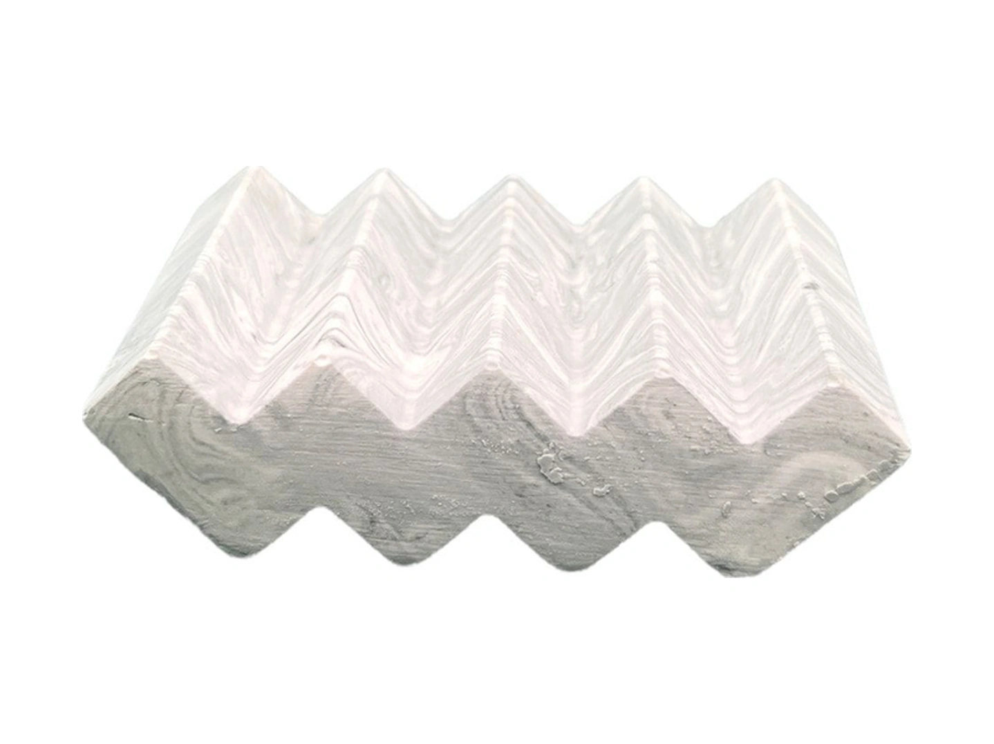 Banyo Mutfak Tuvalet Beton Katı Sabunluk Zikzak Model Beyaz
