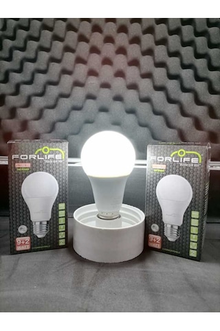 9W+2W E27 Kırmızı 6500K 3 Kademeli Renkli Led Ampul