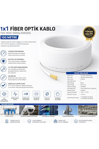 1X1 - Obk - Fiber - Kablo - 100 - Metre