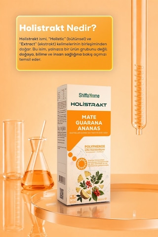 Holistrakt - Guarana, Mate, Yeşil Çay, Ananas İçeren Sıvı Ekstrat 250 Ml