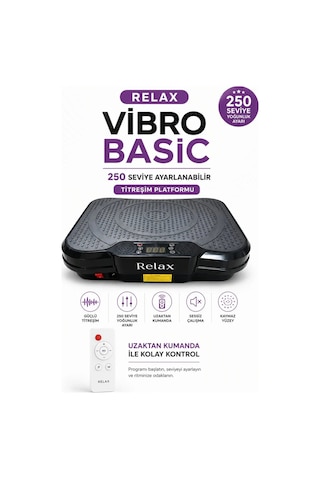 Basic Vibration Plate - Titreşimli Egzersiz Ve Spor Cihazı Siyah