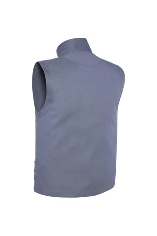 My Form Osaka Harman Kumaş Çok Cepli Yelek-grı Sıyah Gri - Siyah