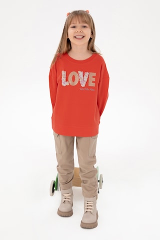 U.S. Polo Assn. Kız Çocuk Nar Çiçeği Bisiklet Yaka Sweatshirt 50298159-VR239