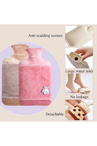 Noktalar - Pembe + Gri Sıcak Su Torbası X 2-2l, R'li Sıcak Su Torbası Diğer