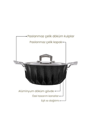 Emsan Diagon 20 CM Derin Tencere