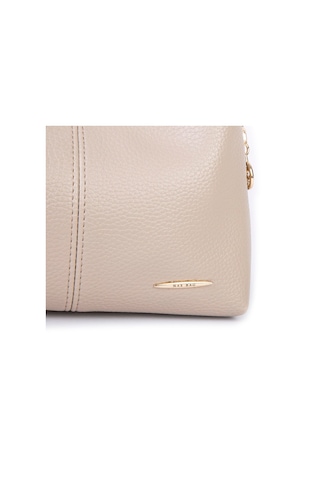 Nas Bag Kadın Mini Omuz Ve Çapraz Çanta Örgülü Askılı En: 23 Cm , Boy: 14 Cm Kum Kahve Lopez