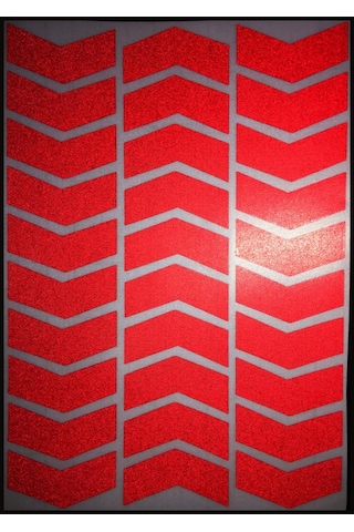 Ok Şeklinde Reflektif Kırmızı Sticker Çınar Extreme