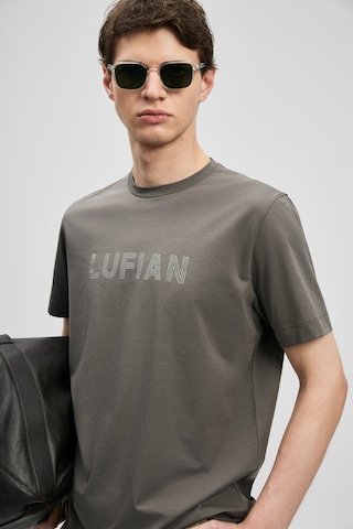 Lufian Oscar Modern Grafik Erkek T-shirt 111020280 Kahverengi