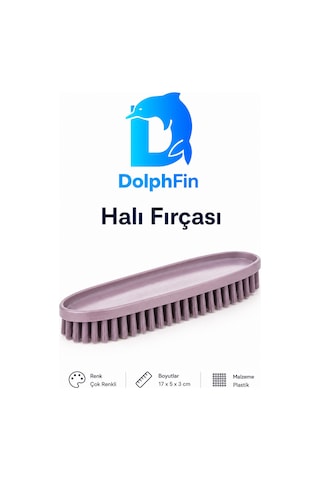 Halı Fırçası Çok Renkli Plastik 17 X 5 X 3 Cm