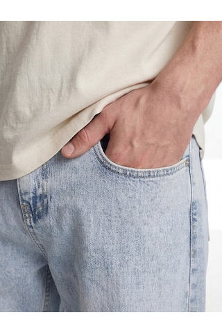 Koton Normal Bel Regular Fit Tapered Jean Pantolon - Joe Jean Açık İndigo 6sam40048nd