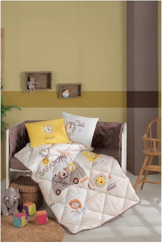 Clasy Bebek Uyku Seti %100 Pamuk Ranforce Lion Sarı
