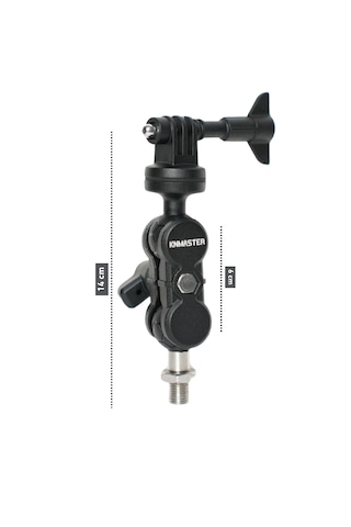 Knmaster MC120 – 360° Ayarlanabilir Motosiklet 10mm Vida Bağlantılı Aksiyon Kamera Aparatı