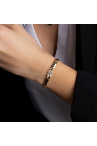 Altın Baget Bileklik BL0056 Sarı Altın