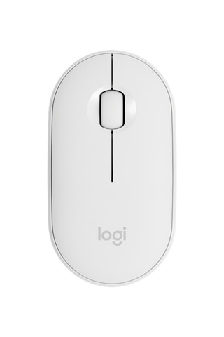 Reedark Logitech Pebble Beyaz Optik Mouse: İkili Bağlantı Bt + 2.4 Ghz , Ultra İnce Tasarım, 18 Ay Pil Ömrü, Sessiz Kaydırma Tekerleği