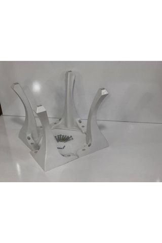 4'lü Lükens 28 Cm Dekoratif Sehpa Puf Komidin Ayağı - Masa Ayakları - 28 Cm Diğer