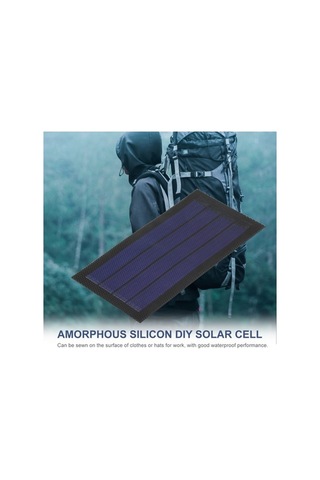 Pazly 1w 6v Esnek Güneş Paneli, İnce Amorf Silikon, Dıy Su Geçirmez Kamp & Bahçe Işık Fan Pompa Uyumlu