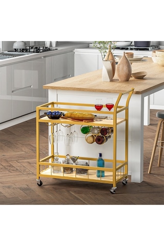Remi Gold Metal Servis Arabası