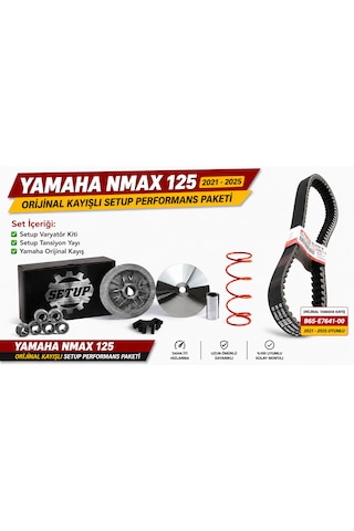 Setup Motorcycle Yamaha Nmax 125 2021-2025 Kayışlı Performans Varyatör Seti