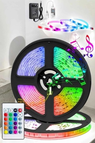 Led Işık 5 Metre Şerit Led Rgb Işıklı 53337435