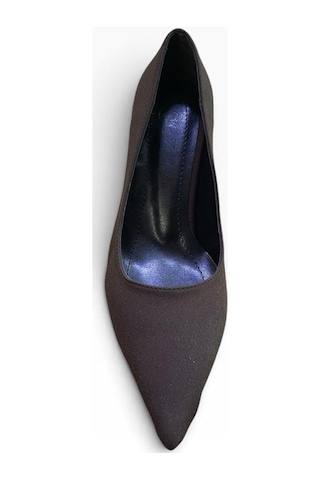By Doğanrenas Kadın İnce Topuk Saten Stiletto Kahverengi - 942600550 Kahverengi