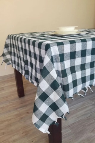 Çok Amaçlı Piknik Masa Örtüsü Sofra Bezi Yeşil 150x150