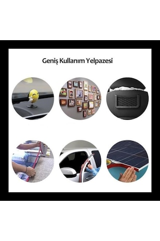2 Metre Güçlü Yapışkanlı Çift Taraflı Silikon Bant Şeffaf, İz Bırakmayan, Pratik Montaj Ve Yapıştırma Bandı