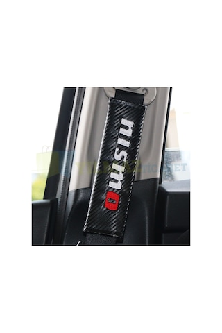 Nissan Nismo Logo Amblem Emniyet Kemer Pedi Nakış Karbon 2 Adet