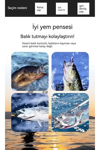 Paslanmaz Çelik Yem Pensesi Kavisli Ağız Balıkçılık Pensesi