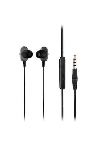 Lecoo EH102 Kablolu 3.5mm Jacklı Kulak İçi Mikrofonlu Dual Driver Kulaklık