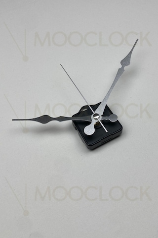 Saat Mekanizması, Akar Sessiz Duvar Saati Mekanizması, 14 Mm Şaft Askılı Gümüş